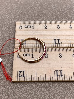 *Кольцо р.18 Рубин цв Красное арт. 13930-103-234 (вес 1,11 г) - фото 329587