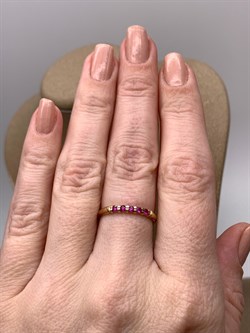 *Кольцо р.17 Рубин цв Красное арт. 13930-103-227 (вес 1,18 г) - фото 329594