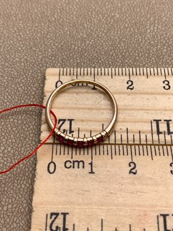 *Кольцо р.17 Рубин цв Красное арт. 13930-103-227 (вес 1,18 г) - фото 329596