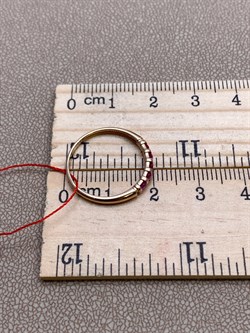 *Кольцо р.17 Рубин цв Красное арт. 13930-103-227 (вес 1,18 г) - фото 329597