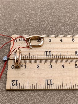 *Серьги Рубин цв Красное арт. 23929-103-504 (вес 3,53 г) - фото 329612