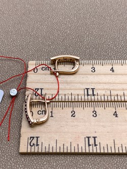 *Серьги Рубин цв Красное арт. 23929-103-504 (вес 3,53 г) - фото 329613