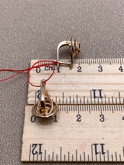 *Серьги Рубин цв Красное арт. 23461-103-631 вес 4,07 г - фото 329624