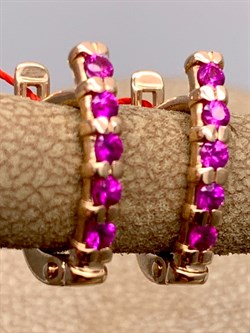 *Серьги Рубин цв Красное арт. 23930-103-364 (вес 2,29 г) - фото 329628 *Серьги Рубин цв Красное арт. 23930-103-364 (вес 2,29 г) - фото 329628