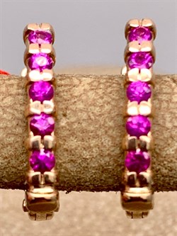 *Серьги Рубин цв Красное арт. 23930-103-364 (вес 2,29 г) - фото 329629 *Серьги Рубин цв Красное арт. 23930-103-364 (вес 2,29 г) - фото 329629