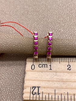 *Серьги Рубин цв Красное арт. 23930-103-364 (вес 2,29 г) - фото 329631 *Серьги Рубин цв Красное арт. 23930-103-364 (вес 2,29 г) - фото 329631