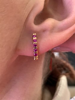 *Серьги Рубин цв Красное арт. 23930-103-364 (вес 2,29 г) - фото 329632 *Серьги Рубин цв Красное арт. 23930-103-364 (вес 2,29 г) - фото 329632