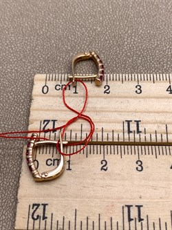 *Серьги Рубин цв Красное арт. 23930-103-364 (вес 2,29 г) - фото 329634 *Серьги Рубин цв Красное арт. 23930-103-364 (вес 2,29 г) - фото 329634