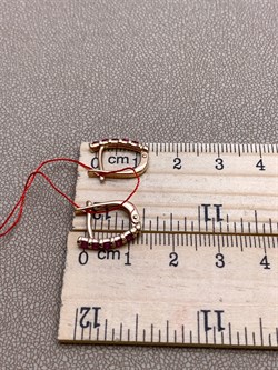 *Серьги Рубин цв Красное арт. 23930-103-364 (вес 2,29 г) - фото 329635 *Серьги Рубин цв Красное арт. 23930-103-364 (вес 2,29 г) - фото 329635