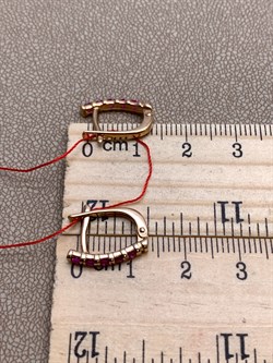 *Серьги Рубин цв Красное арт. 23930-103-357, (вес 2,34 г) - фото 329643