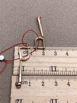 *Серьги Рубин цв Красное арт. 23325-103-393 (вес 3,06 г) - фото 329649 *Серьги Рубин цв Красное арт. 23325-103-393 (вес 3,06 г) - фото 329649