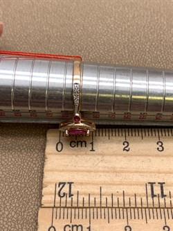 *Кольцо р.19 Рубин цв Красное арт. 13990-103-543 (вес 2,13 г) - фото 329652