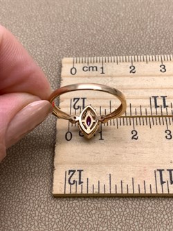 *Кольцо р.19 Рубин цв Красное арт. 13990-103-543 (вес 2,13 г) - фото 329658