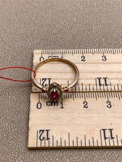 *Кольцо р.19 Рубин цв Красное арт. 13990-103-543 (вес 2,13 г) - фото 329659