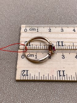 *Кольцо р.19 Рубин цв Красное арт. 13990-103-543 (вес 2,13 г) - фото 329660