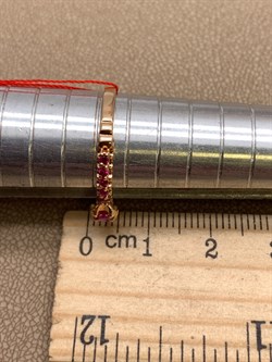 *Кольцо р.17,5 Рубин цв Красное арт. 13604-103-626 вес 1,79 г - фото 329670