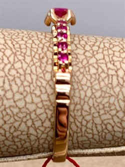 *Кольцо р.17,5 Рубин цв Красное арт. 13604-103-626 вес 1,79 г - фото 329673