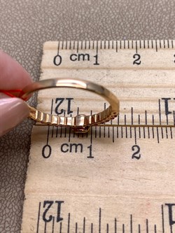 *Кольцо р.17,5 Рубин цв Красное арт. 13604-103-626 вес 1,79 г - фото 329676