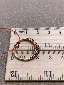 *Кольцо р.17,5 Рубин цв Красное арт. 13604-103-626 вес 1,79 г - фото 329678