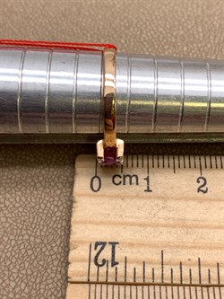 *Кольцо р.17,5 Рубин цв Красное арт. 13984-103-571 (вес 1,91 г) - фото 329681