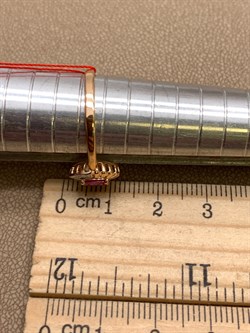 *Кольцо р.18,5 Рубин цв Красное арт. 13480-103-459 (вес 2,11 г) - фото 329702