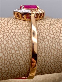 *Кольцо р.18,5 Рубин цв Красное арт. 13480-103-459 (вес 2,11 г) - фото 329705