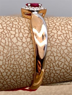 *Кольцо р.17 Рубин цв Красное арт. 13100-103-080 (вес 1,91 г) - фото 329715