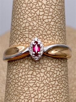 *Кольцо р.17 Рубин цв Красное арт. 13100-103-080 (вес 1,91 г) - фото 329716