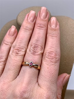 *Кольцо р.17 Рубин цв Красное арт. 13100-103-080 (вес 1,91 г) - фото 329717