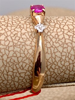 *Кольцо р.16 Рубин цв Красное арт. 13484-103-763 (вес 1,28 г) - фото 329725 *Кольцо р.16 Рубин цв Красное арт. 13484-103-763 (вес 1,28 г) - фото 329725