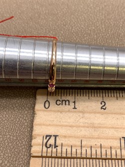 *Кольцо р.16,5 Рубин цв Красное арт. 13950-103-292 (вес 1,01 г) - фото 329732