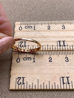 *Кольцо р.16,5 Рубин цв Красное арт. 13950-103-292 (вес 1,01 г) - фото 329738