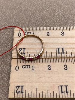 *Кольцо р.16,5 Рубин цв Красное арт. 13950-103-292 (вес 1,01 г) - фото 329739