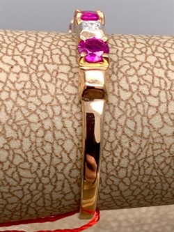 *Кольцо р.18 Рубин цв Красное арт. 13818-103-885 (вес 1,64 г) - фото 329745