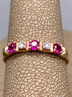 *Кольцо р.18 Рубин цв Красное арт. 13818-103-885 (вес 1,64 г) - фото 329746