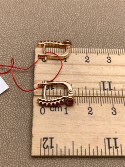 *Серьги Рубин цв Красное арт. 23604-103-935 (вес 2,55 г) - фото 329771