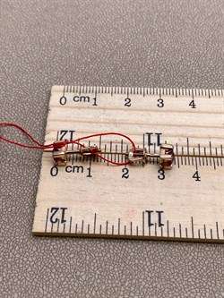 *Пусеты Рубин цв Красное арт. 23984-103-731 (вес 1,84 г) - фото 329779