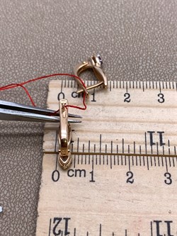 *Серьги Рубин цв Красное арт. 23100-103-219 (вес 2,78 г) - фото 329800