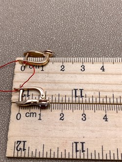 *Серьги Рубин цв Красное арт. 23100-103-219 (вес 2,78 г) - фото 329802