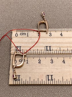 *Серьги Рубин цв Красное арт. 23484-103-886 (вес 2,62 г) - фото 329809 *Серьги Рубин цв Красное арт. 23484-103-886 (вес 2,62 г) - фото 329809