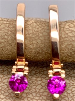 *Серьги Рубин цв Красное арт. 23489-103-896 (вес 2,73 г) - фото 329833 *Серьги Рубин цв Красное арт. 23489-103-896 (вес 2,73 г) - фото 329833