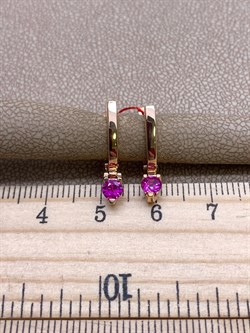 *Серьги Рубин цв Красное арт. 23489-103-896 (вес 2,73 г) - фото 329834 *Серьги Рубин цв Красное арт. 23489-103-896 (вес 2,73 г) - фото 329834