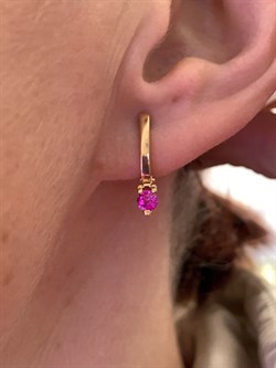 *Серьги Рубин цв Красное арт. 23489-103-896 (вес 2,73 г) - фото 329835 *Серьги Рубин цв Красное арт. 23489-103-896 (вес 2,73 г) - фото 329835