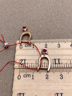 *Серьги Рубин цв Красное арт. 23489-103-896 (вес 2,73 г) - фото 329836 *Серьги Рубин цв Красное арт. 23489-103-896 (вес 2,73 г) - фото 329836