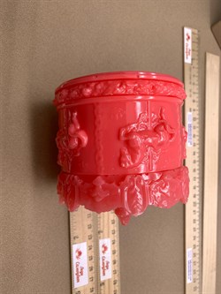 Шкатулка Карусель Чайная Роза р.10*10 см арт 250300 вес 343 гр - фото 329868