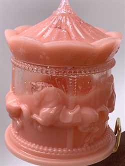 Шкатулка Карусель р. 8,5*11см Пудровый розовый арт 250301 вес 265 гр - фото 329871