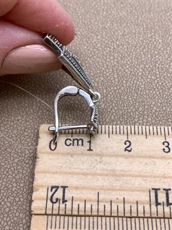 *Серьги Марказит арт HE1111-272 Вес 6,96 г - фото 329939 *Серьги Марказит арт HE1111-272 Вес 6,96 г - фото 329939