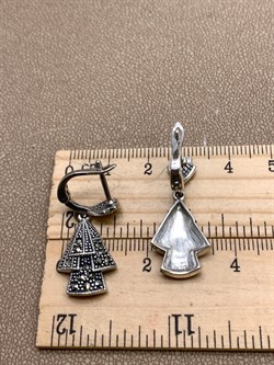 *Серьги Марказит арт HE1111-272 Вес 6,96 г - фото 329940 *Серьги Марказит арт HE1111-272 Вес 6,96 г - фото 329940