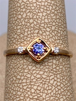 *Кольцо р.18 Танзанит цв Красное арт. 14108-104-085 (вес 1,21 г) - фото 329965