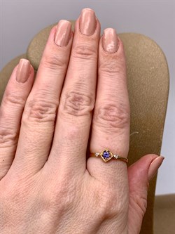 *Кольцо р.18 Танзанит цв Красное арт. 14108-104-085 (вес 1,21 г) - фото 329966